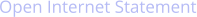 Open Internet Statement